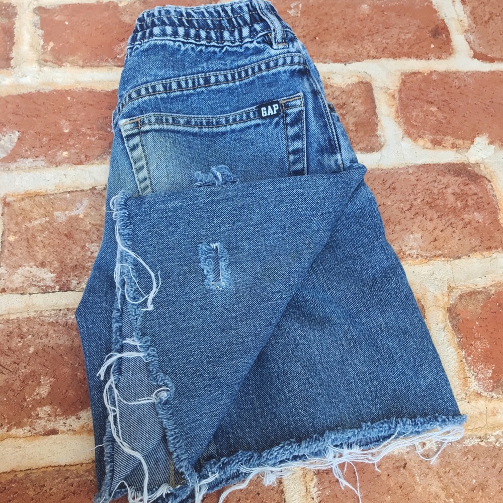 Gap Distressed denim shorts
